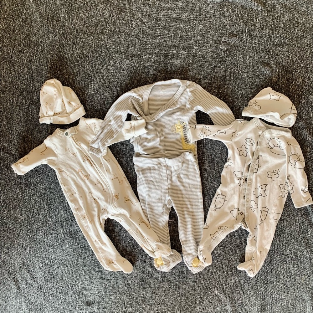 neutral baby bundle // sizes 3 -6 mo